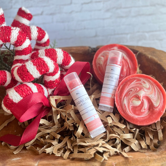 Candy Cane Swirl Moisturizing Chapstick