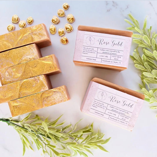 Rose Gold Goat milk Soap