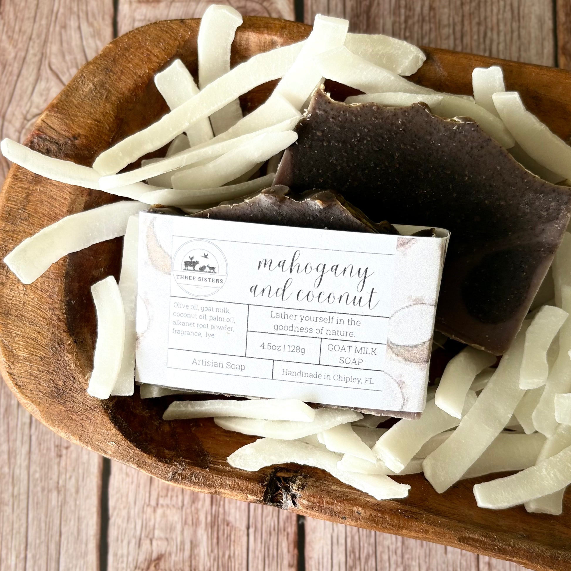 Mahogany Coconut Goat Milk Soap